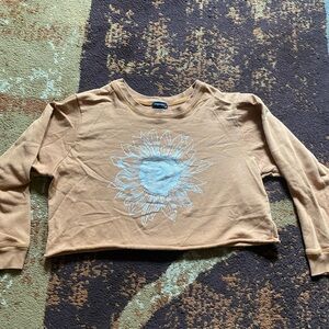 Orange cropped sweater